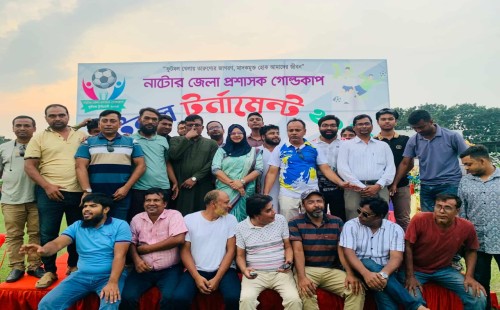 'নাটোর জেলা প্রশাসক গোল্ডকাপ ফুটবল',নলডাঙ্গাকে হারিয়ে ফাইনালে বড়াইগ্রাম