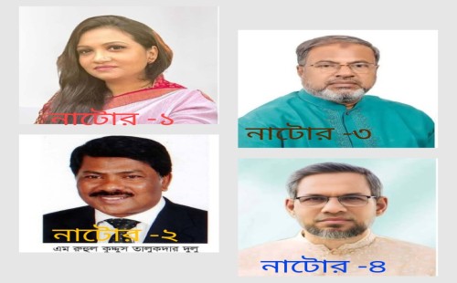 নাটোরের ৪টি আসনেই বিএনপির প্রার্থীরা  বিজয়ের হাসি হাসলেন